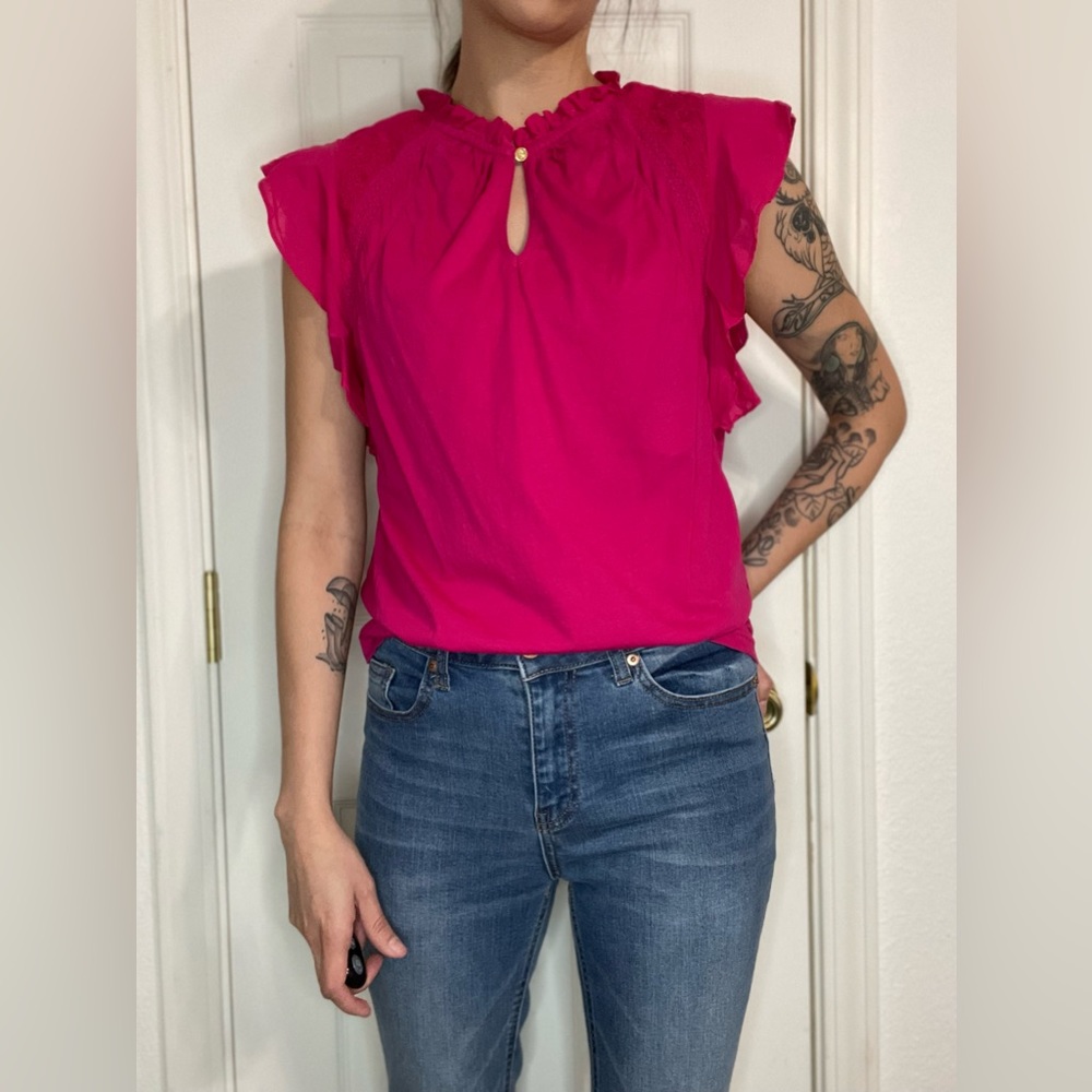 Ralph Lauren Keyhole Blouse